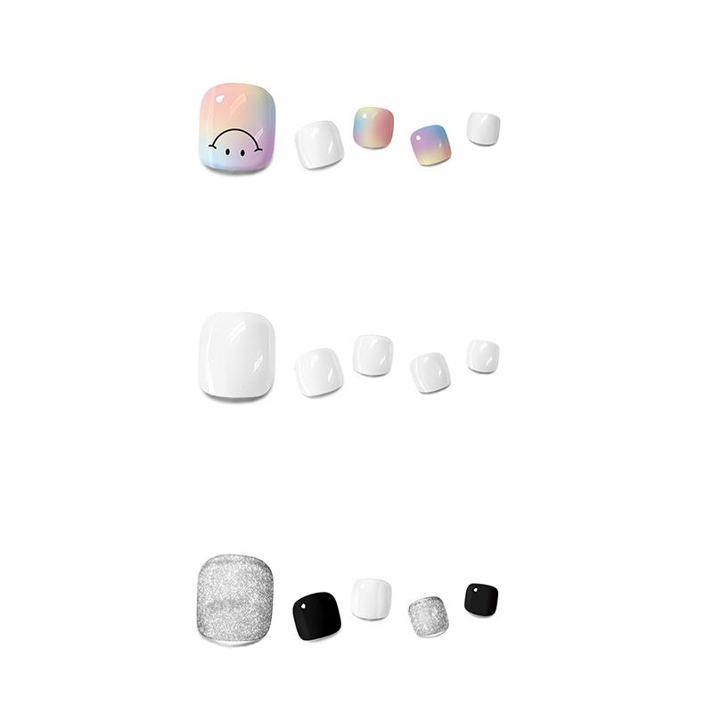 Korean Gel Nail Stickers + UV Lamp | Salon Look at Home | No Glue Needed PEDI VER.