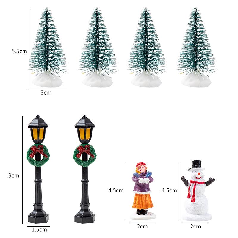 Праздничный Светящийся Деревянный Домик - Украшение для Рождественской Елки и Декора Камина