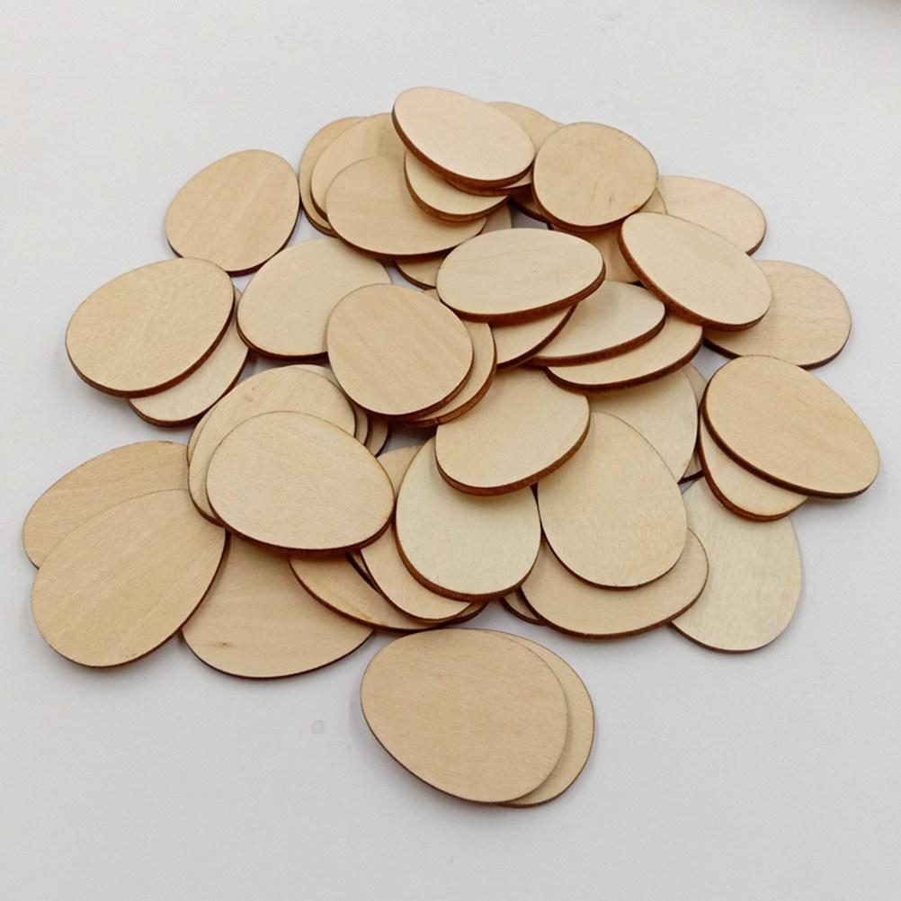 10Pcs 120Mm Egg Shape Raw Wood Crafts Unfinished DIY Decoration Pieces for Painting Stenciling Tags Wall Art Christmas Nursery