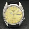 ВИНТАЖНЫЕ МУЖСКИЕ ЧАСЫ SEIKO 5 AUTOMATIC 7009A ЯПОНИЯ С ЗОЛОТИСТЫМ ЦИФЕРБЛАТОМ a701492-5 R206b-a701492