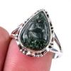 Natural Seraphinite Gemstone 925 Solid Sterling Silver Jewelry Ring Size 9 L5t87