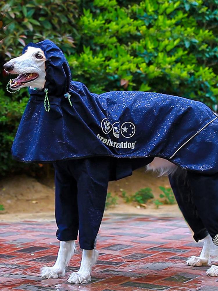 Водонепроницаемый дождевик для собак средних и крупных пород, полный пакет, пончо для питомцев, крутые четырехлапые дождевики для питомцев раздельного типа, светоотражающая наклейка, товары для питомцев, принадлежности