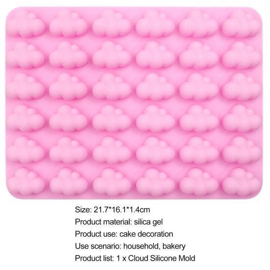 Форма для торта, креативная, устойчивая к высоким температурам, гладкая, 36 инструментов для выпечки облаков