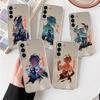 Anime Genshin Impact Clear Case For Samsung Galaxy S22 S20 FE S21 S10 S9 Plus Note 20 Ultra 10 Lite Transparent Phone Shell