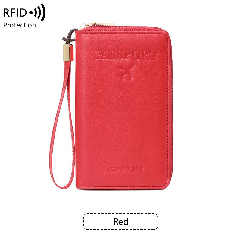 Минималистичный ретро-паспортный чехол RFID, многофункциональный держатель для удостоверения личности, банковской карты, паспорта, высококачественные дорожные аксессуары из искусственной кожи