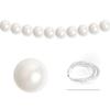 Handmade Imitation Pearls Chain Craft Ivory Faux Pearl Beads 5.5/8mm Fishing Line Garland Decor for Jewelry Accessories