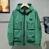 Men's Plus Size Windproof Hiking Jacket Spring and Autumn Oversized Outdoor Coat 5XL-12XL