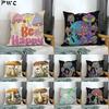 Fantasy Mushroom Plant Flower Pattern Cushion Cover Home Living Room Sofa Decoration Square 45x45cm