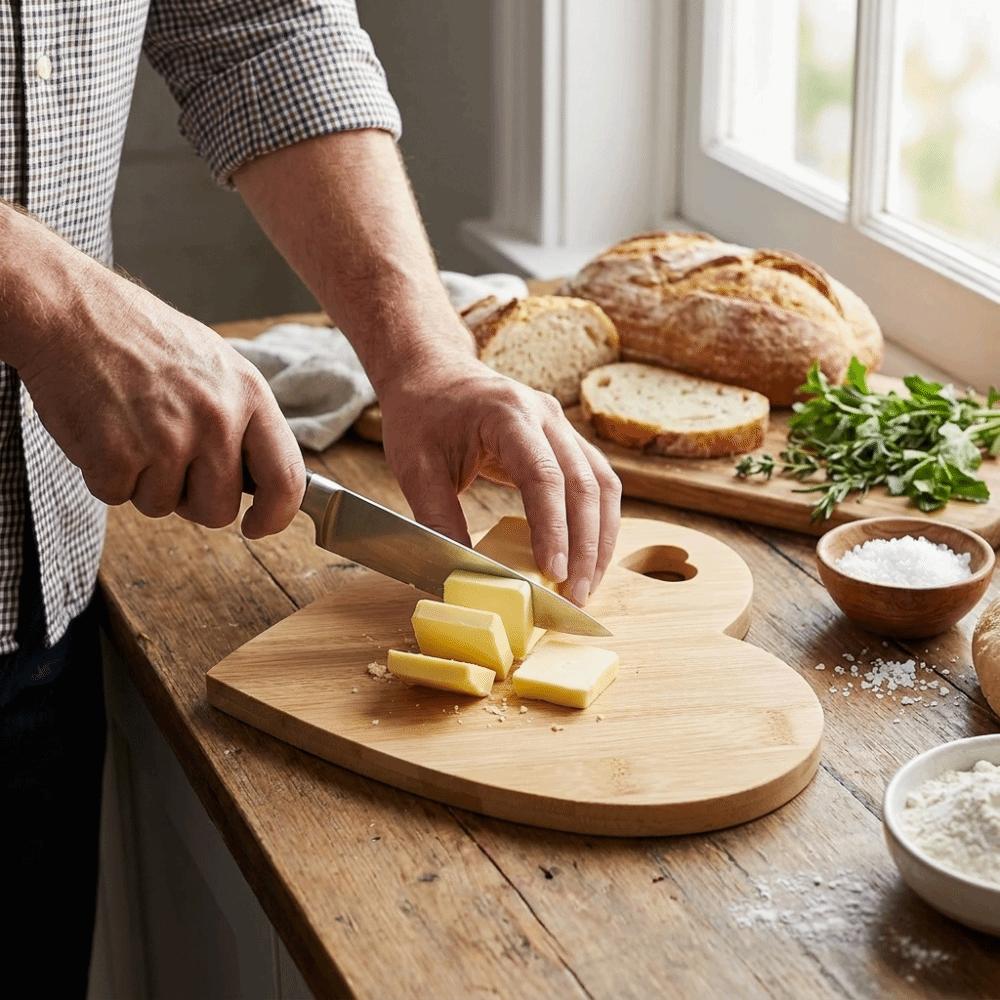 Hangable Wooden Chopping Blocks Natural Bread Plate Fruit Tray Serving Boards Parties