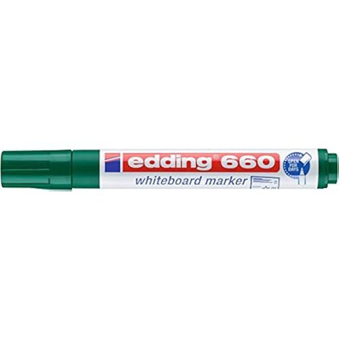 Marqueur pour tableaux blancs - EDDING - 660 - 10 stylos - Pointe ronde 1,5-3 mm - Vert