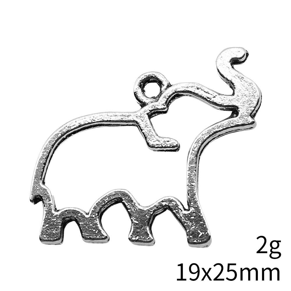 Рождественские украшения Шарм Итальянский браслет Маленькие шармы в виде слонов Подвеска Сувенирные подвески для изготовления ювелирных изделий