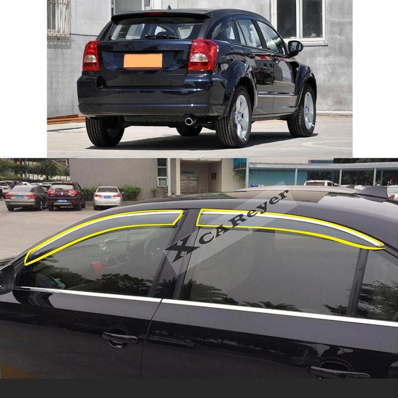 For DODGE Caliber 2011-2015 2016- Car Body Styling Sticker Plastic Window Glass Wind Visor Rain/Sun Guard Vent Parts
