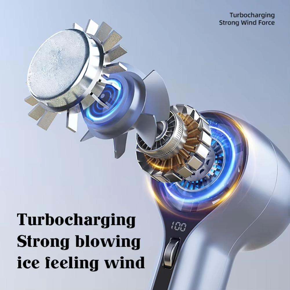 Rechargeable Ice Sensation Cold Fan Adjustable Cooling Fan Portable Mini Pocket Fan Travel