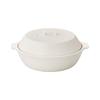 KINTO KAKOMI Direct Fire Earthenware 25215 Pot, White, 2.5L,