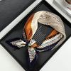 Folded Silk Scarf Autumn New Polka Dot Decorative Scarf Niche Thin Scarf Scarf Versatile
