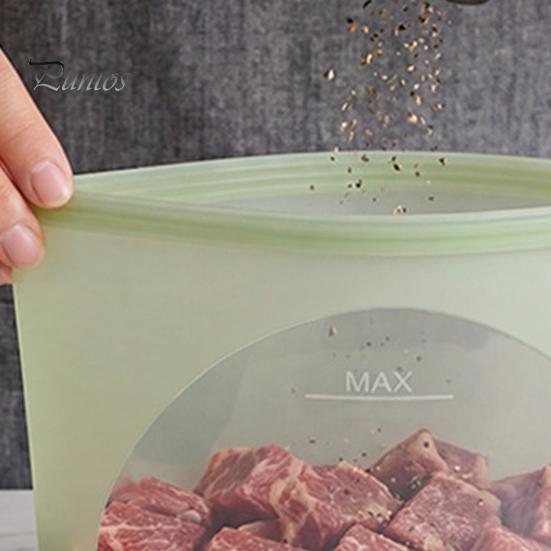 Экологичные вакуумные пакеты, Силиконовый пакет для хранения продуктов, Двойное запаивание, Многоразовый, Герметичный, Пишущая поверхность, Контейнер пищевого качества,