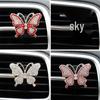 Rhinestone Butterfly Car Vent Perfume Clip