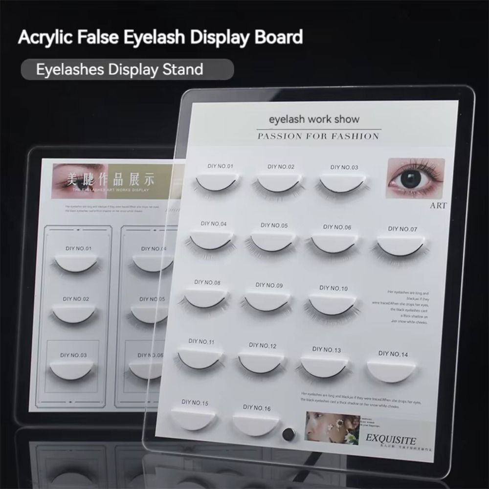 10/12/16/20 Grids Eyelash Display Board Detachable Eye Lash Plate Beauty Salon