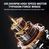 450000RPM Turbo Fan Brushless Motor with LED Light 6000mAh With Charging Display Air Blower Portable Vacuum Cleaner Car Dry