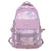 Trendy Color Blocked Backpack For Outdoor Travel Stylish School Bag For Teens