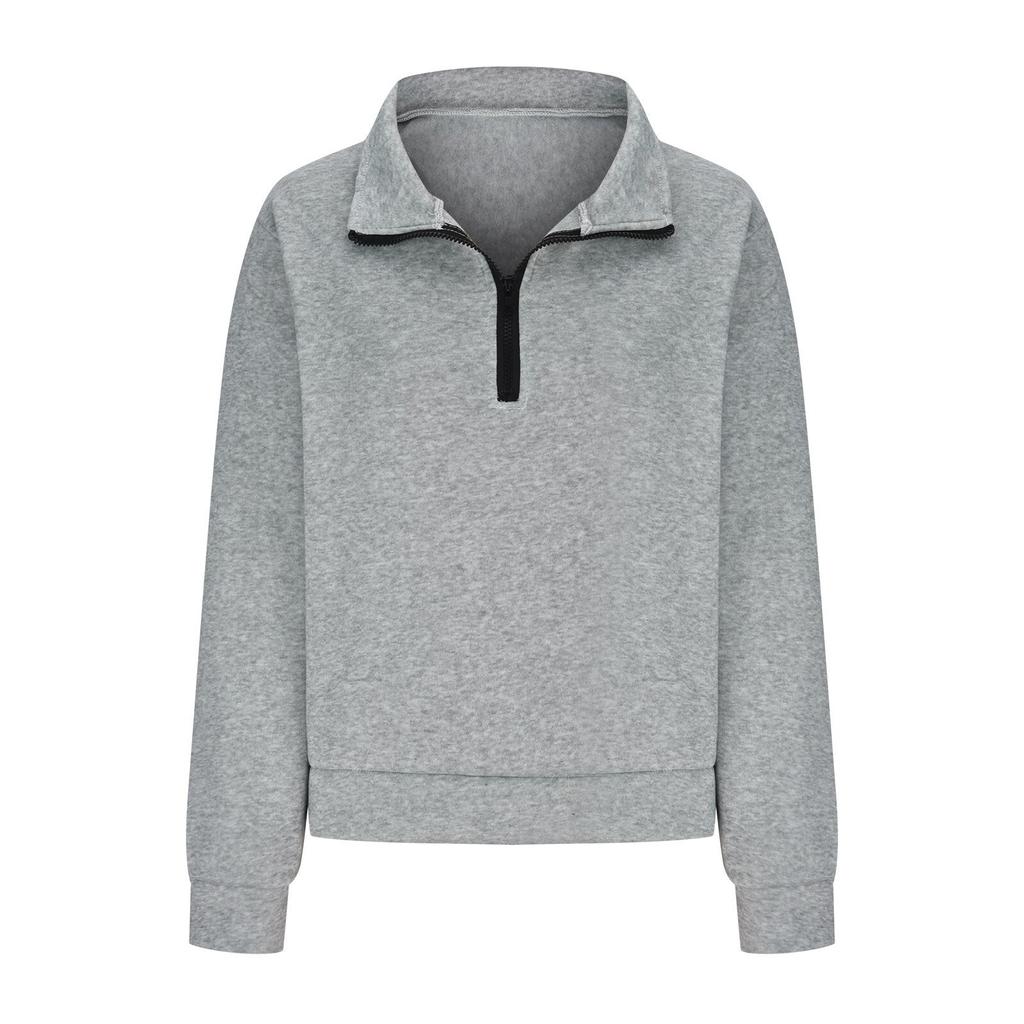 Женский однотонный комплект из двух частей, однотонная толстовка с карманом на молнии и шорты