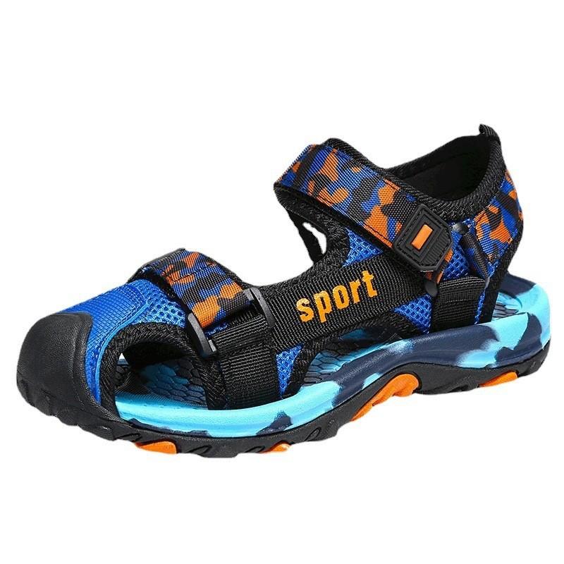 Босоножки для мальчиков 2025 лето новые модные детские баотоу мальчики пляжная обувь средние и старшие дети мягкая подошва нескользящая и износостойкая 12