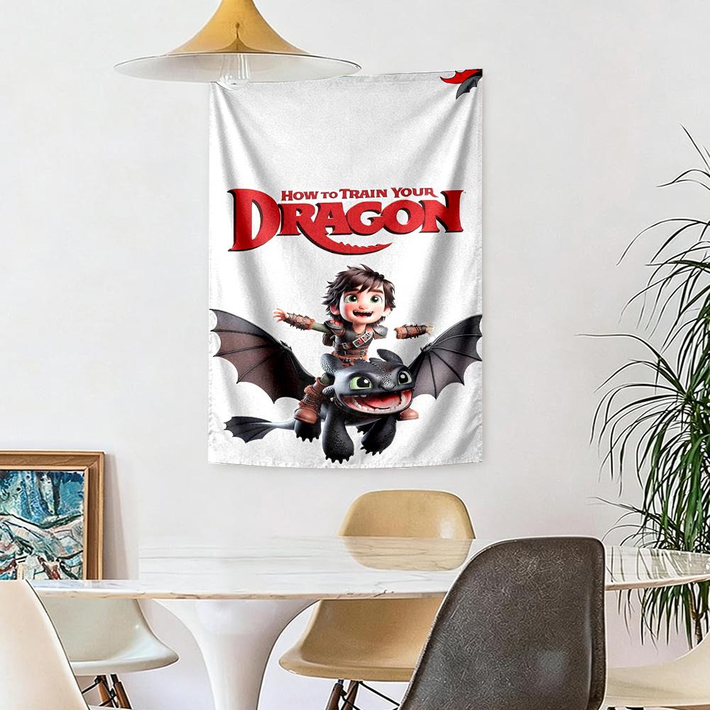 Dragons Flight Adventure Wall Decor Tapestry Art For Pet Memorial Birthdaywedding Party Backdrop Family Gift
