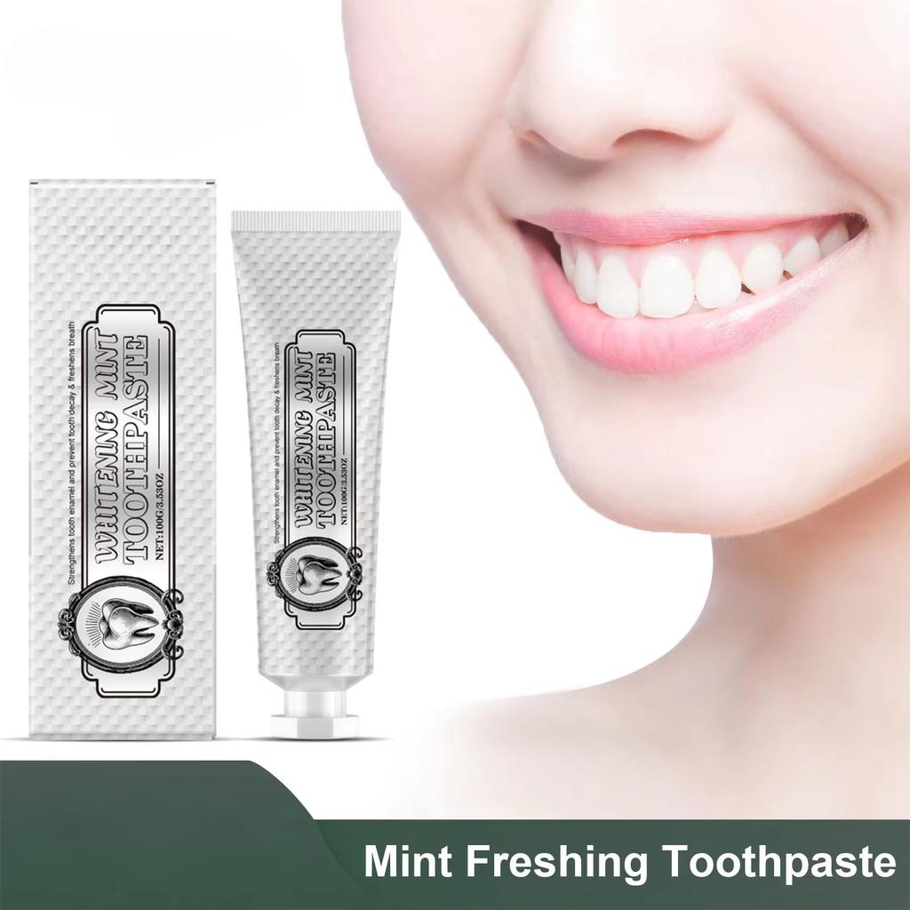 Whitening Mint Toothpaste Freshen Breath Remove Smoke Stain Cleaning Oral Tartar Improve Bad Breath Tooth Brightening Toothpaste