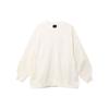 Logo Crew Neck Pullover Sweatshirt Women Tops White FB5117-133