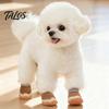 Outdoor Paw Protection for Pets 4Pcs Dog Snow Boots, Fleece Lined Winter Booties, Anti-Skid Boots Warm Protectors Cold Weather Walking Comfortable