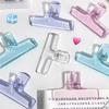 1 шт. Прозрачный зажим Акриловый зажим для ручного аккаунта Большой зажим Длиннохвостый держатель для студенческих офисных тестовых листов