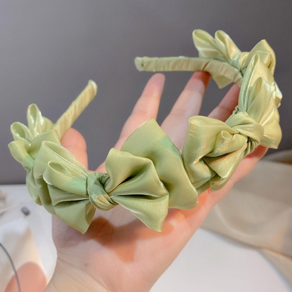 Головные уборы Женская повязка на голову Аксессуары для волос Шелковая повязка для волос Аксессуары для волос Бант Повязка для волос Дамы