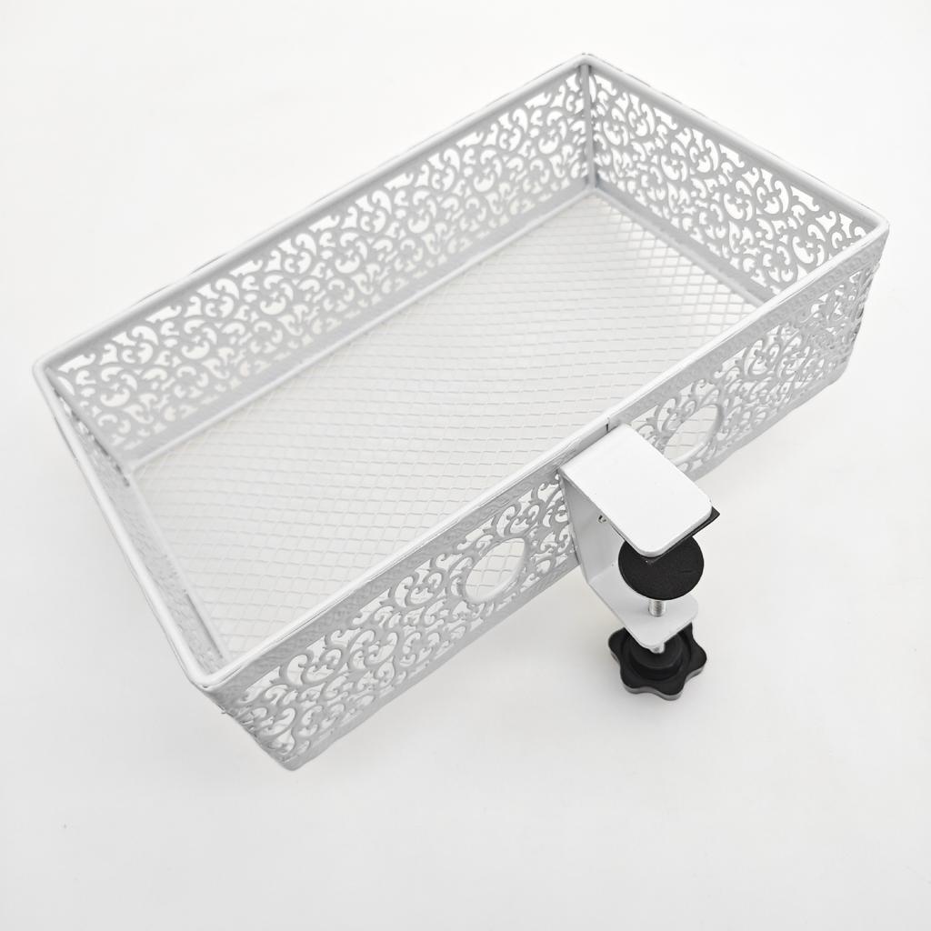 Органайзер для хранения под столом, металлический зажим под корзиной для ящика рабочего стола (Фиксированный стиль)