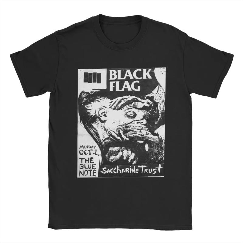 Футболки Black Flag Live Мужские Женские Америка Смешные Футболки из Чистого Хлопка С Круглым Вырезом и Коротким Рукавом Летние Топы