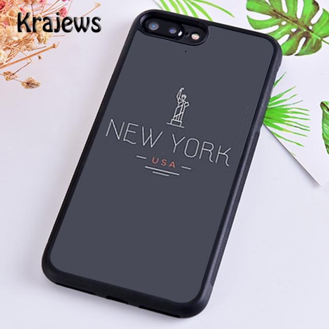 Krajews Чехол для телефона Темная ночь Нью-Йорк Для iPhone 17 Air 16 15 14 plus 11 12 pro max coque Оболочка Fundas