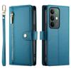 For Realme C85 Pro 4G Leather Case Zipper Pocket Wallet Phone Cover with Straps
