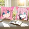 H-Hitori Goto Pillowcase Toon Gift Cushion Cover Bedroom Home Sofa Chair Seat Decor Pillow Case