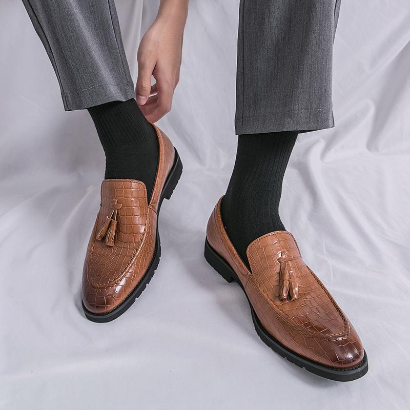 Crocodile Shoes Men Green Wedding Dress Leather Shoes Men Italiano Oxford Shoes Men Business Suit Office 2024 Italiano Zapatos