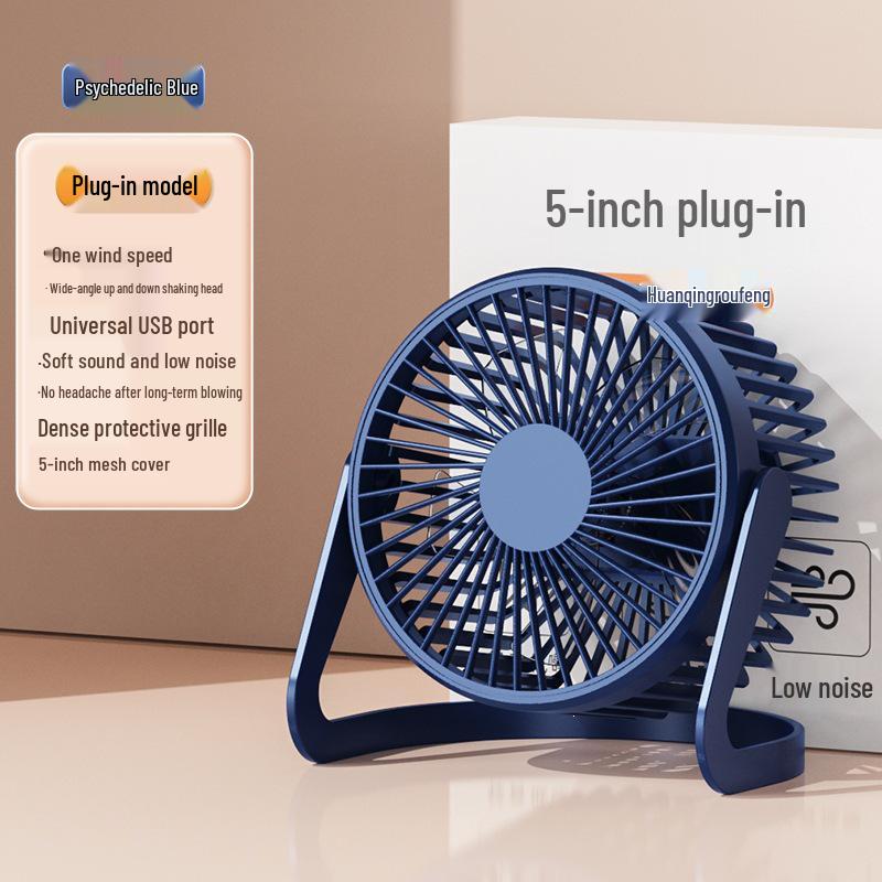 Energy-Saving USB Mini Desk Fan - Available in 5", 6", 8" Sizes - Quiet Operation for Home, Office, or Student Desk