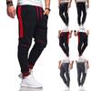 Men Splicing Printed Overalls Casual Pocket Sport Work Casual Trouser Pants