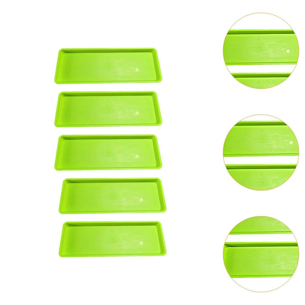 5 шт. Поддоны для горшков, Декоративные прямоугольные многофункциональные поддоны для цветочных горшков