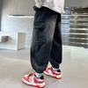 Брюки для мальчиков Осенние брюки Весенние стили для мальчиков Детская одежда Крутая рабочая одежда Джинсы Модные
