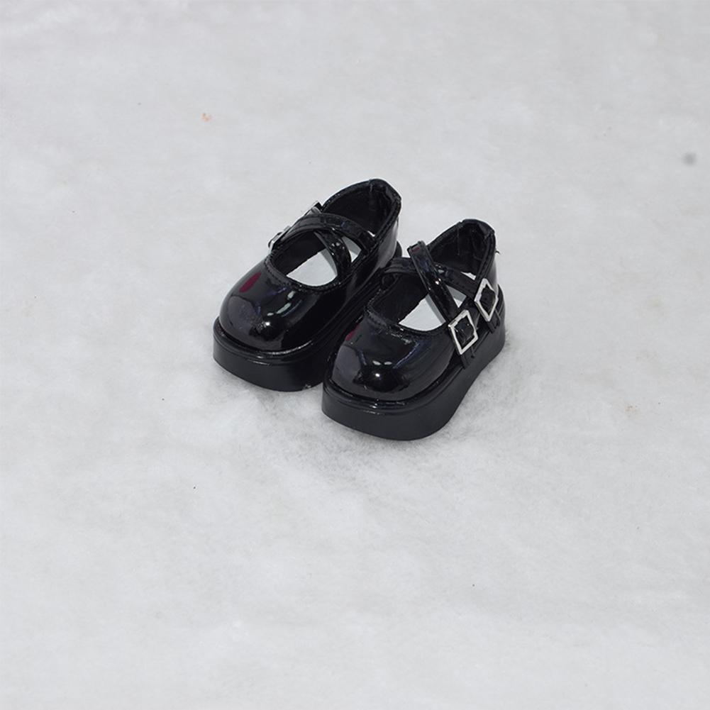 1 Pair 1/4 BJD PU Leather Doll Shoes High Heels Leather Shoes for Little 16 Inches Sharon Doll Clothing Accessories Toys