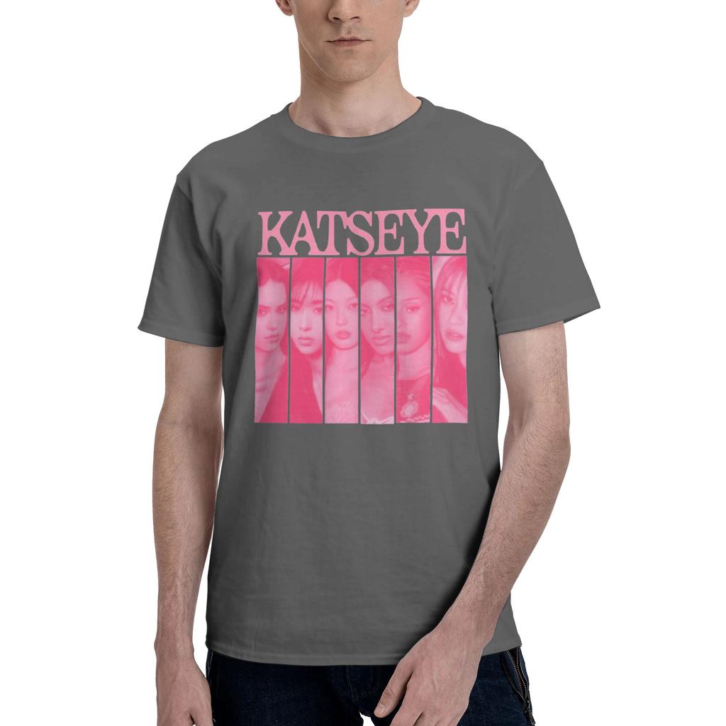 Custom Kkatseyes For Unisex 100 Cotton Tshirt Leisure Tee Short Sleeve Girl Group Tshirts Loose Fit