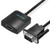Weixun Конвертер VGA в HDMI со звуком - Кабель-адаптер HD для компьютера, телевизора, проектора
