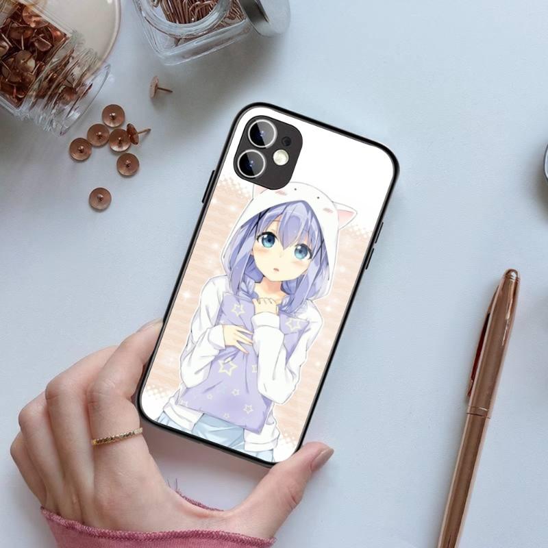 Чехол для телефона Anime ReZERO Ram Rem для iPhone 14 13 12 11 XS X 8 7 6 Plus Mini Pro Max SE 2022 черный чехол для телефона из поликарбоната и термополиуретана