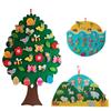 Montessori Felt Animal Jigsaw Toy Christmas Tree Sea Animal Baby DIY Velcro Handmade Game Educational Xmas Toys Gift For