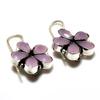 Pink Chalcedony Gemstone 925 Silver Plated Handmade Jewelry Earring 1.13"