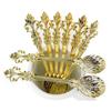4Pcs 11cm Royal Style Metal Carved Coffee Spoon Set Vintage Table Spoon Antique Tea Spoons Coffee Spoonork Tablespoons
