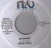 7inch Record SEAN PAUL - Moaning NONE H2O Productions 2008 Jamaica Reggae, Ska & Dub Used